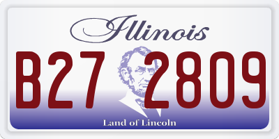 IL license plate B272809