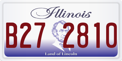 IL license plate B272810