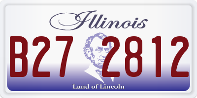 IL license plate B272812