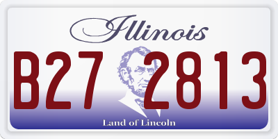 IL license plate B272813