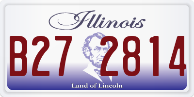 IL license plate B272814