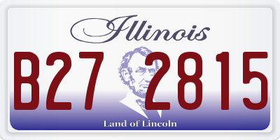 IL license plate B272815