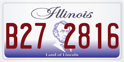 IL license plate B272816