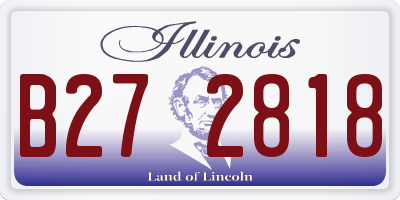 IL license plate B272818