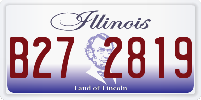 IL license plate B272819