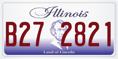 IL license plate B272821