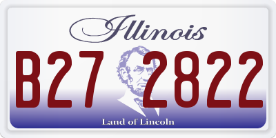 IL license plate B272822