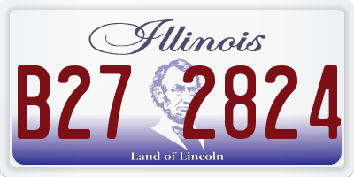 IL license plate B272824