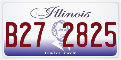 IL license plate B272825