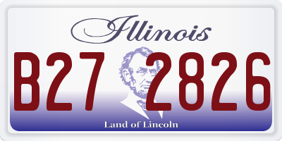 IL license plate B272826