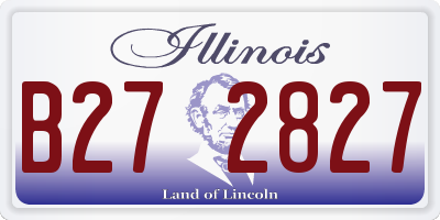 IL license plate B272827