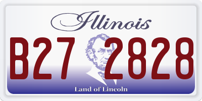 IL license plate B272828