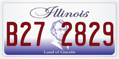 IL license plate B272829