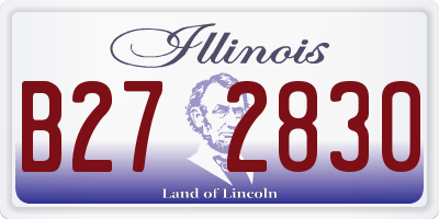 IL license plate B272830