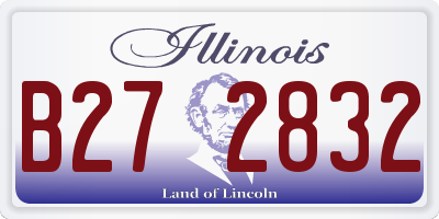 IL license plate B272832