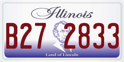 IL license plate B272833