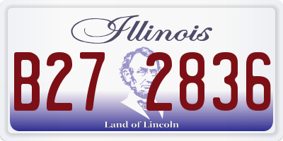 IL license plate B272836