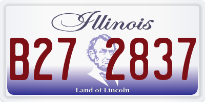 IL license plate B272837