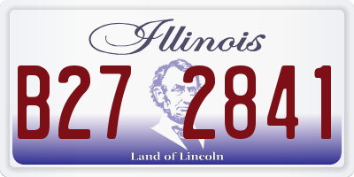 IL license plate B272841