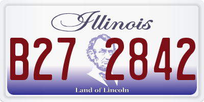 IL license plate B272842