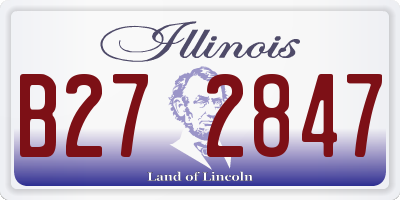 IL license plate B272847
