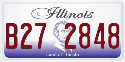 IL license plate B272848