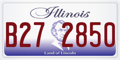 IL license plate B272850