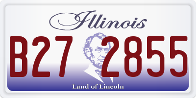 IL license plate B272855