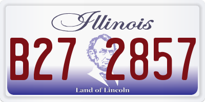IL license plate B272857