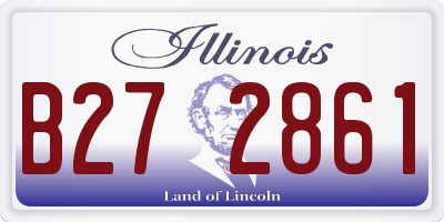 IL license plate B272861