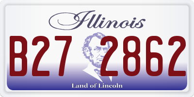 IL license plate B272862