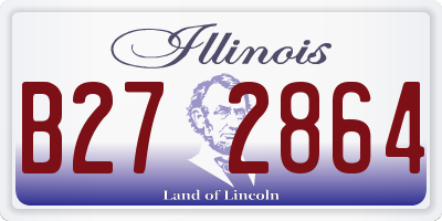 IL license plate B272864