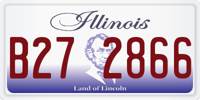 IL license plate B272866