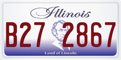 IL license plate B272867