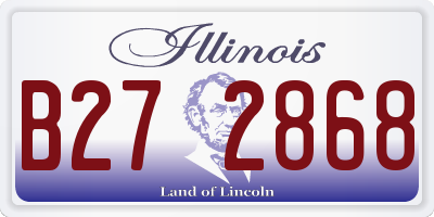 IL license plate B272868