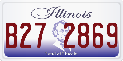 IL license plate B272869