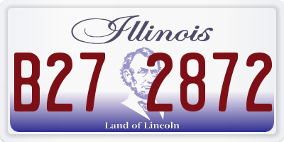 IL license plate B272872