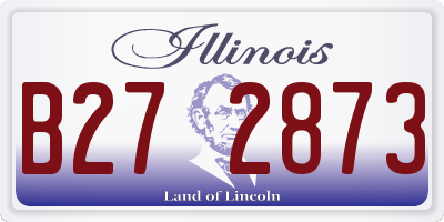 IL license plate B272873