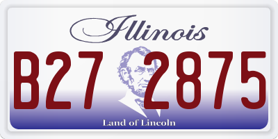 IL license plate B272875