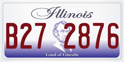 IL license plate B272876