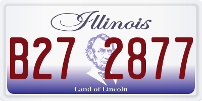 IL license plate B272877