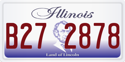 IL license plate B272878