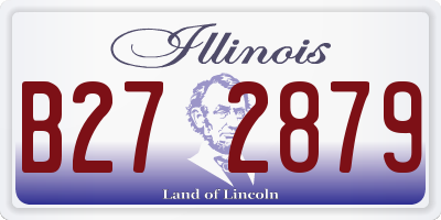 IL license plate B272879