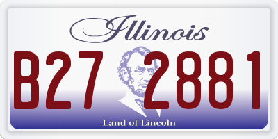IL license plate B272881