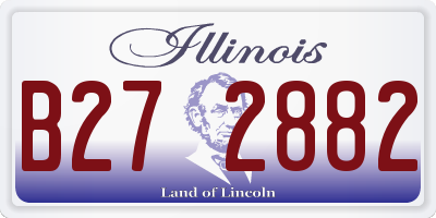 IL license plate B272882