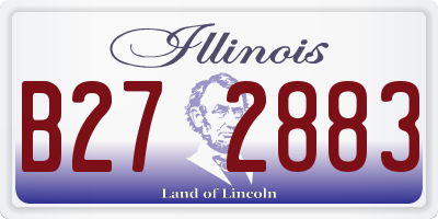 IL license plate B272883