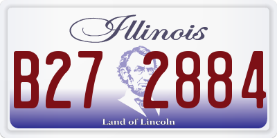 IL license plate B272884
