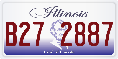 IL license plate B272887