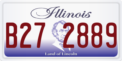IL license plate B272889