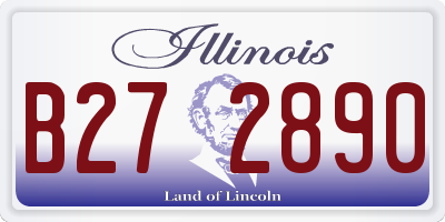 IL license plate B272890